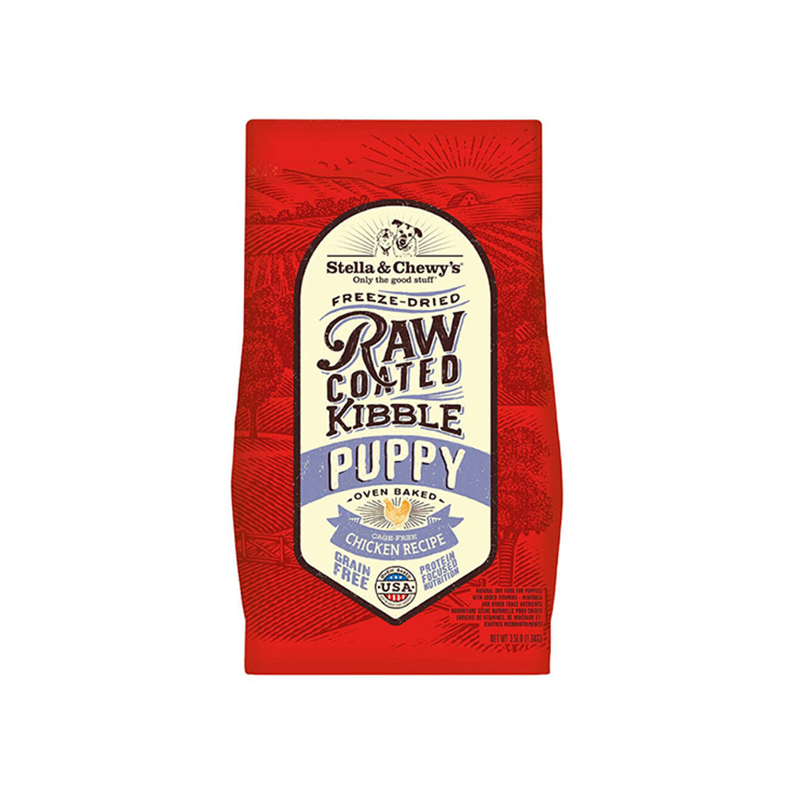 Stella & Chewy's Raw Coated Kibble Cage Free Chicken Recipe Puppy Dry Dog Food