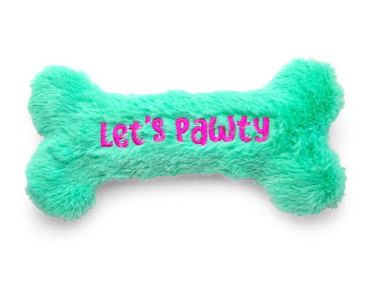 ThoozyPet Birthday Bone Plush Dog Toy