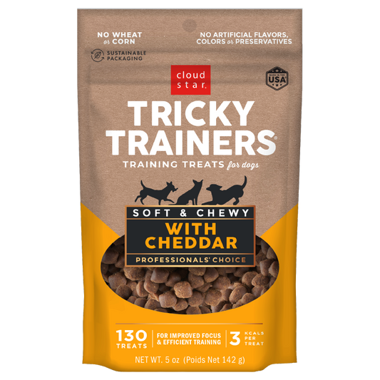 Cloud Star Tricky Trainers Soft & Chewy with Cheddar Dog Treats
