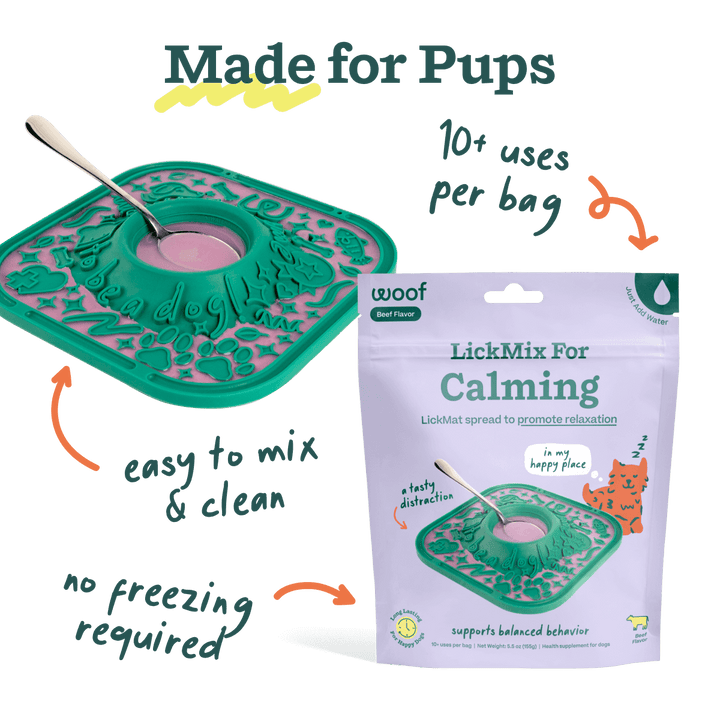 Woof LickMix Calming Beef Flavor Dog Treat Mix