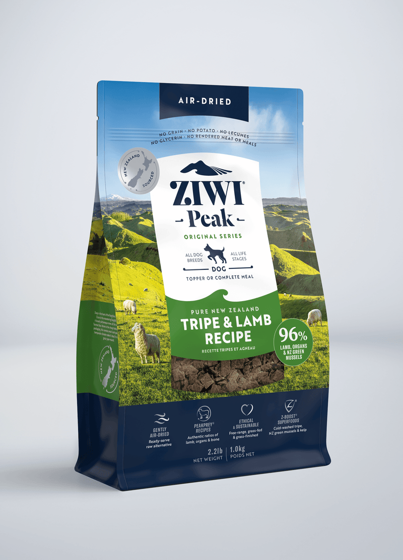 ZIWI Peak Grain Free Air-Dried New Zealand Tripe and Lamb Dry Dog Food