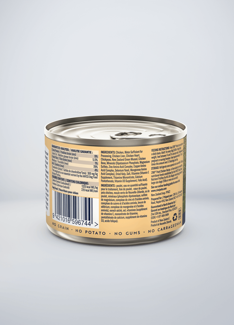 ZIWI Peak Grain Free Free-Range Chicken Recipe Canned Dog Food