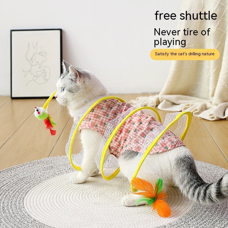 Foldable Cat Play Tunnel
