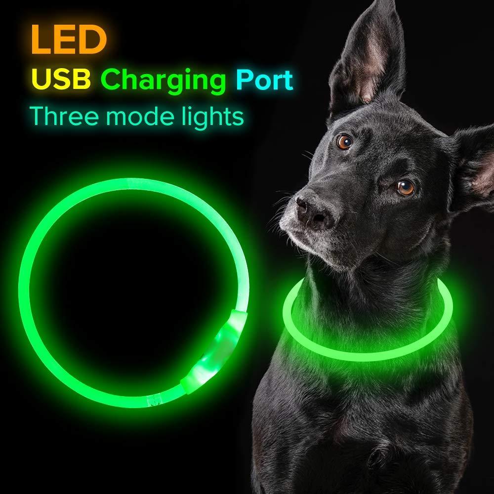 USB Rechargeable LED Dog Collar
