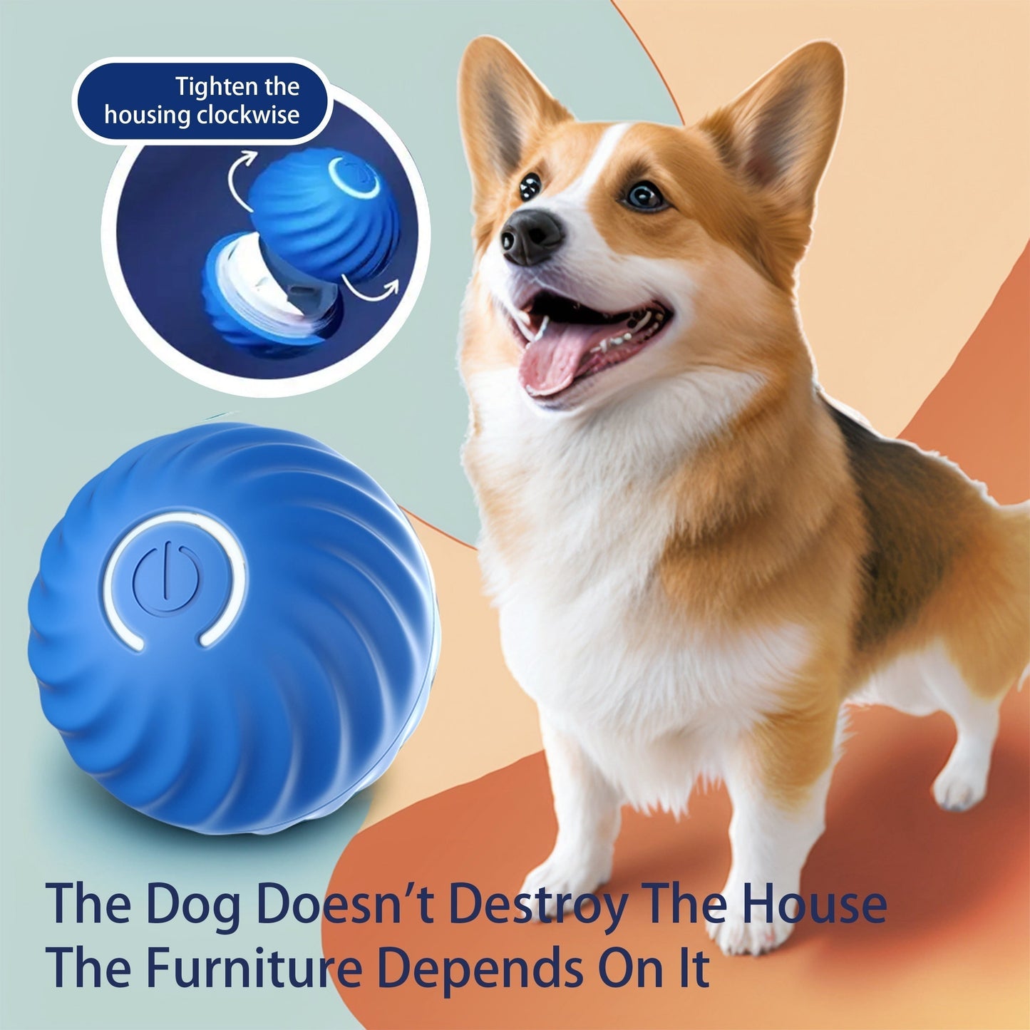 Automatic Pet Toy Ball – Interactive Fun for Cats and Dogs