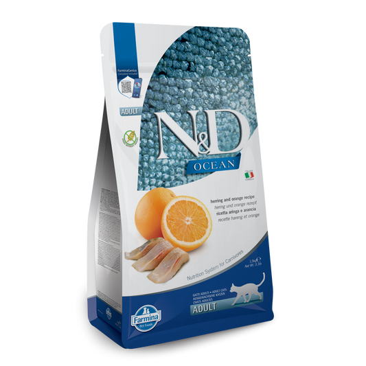 Farmina N&D Ocean Grain Free Herring & Orange Adult Dry Cat Food