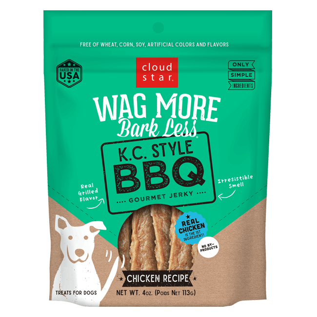 Cloud Star Wag More Bark Less Jerky: K.C. Style BBQ Treats for Dogs
