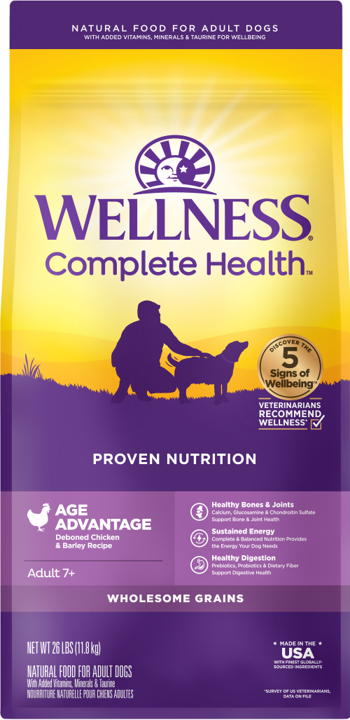 Wellness Complete Health Age Advantage Chicken & Barley Recipe Dry Dog Food