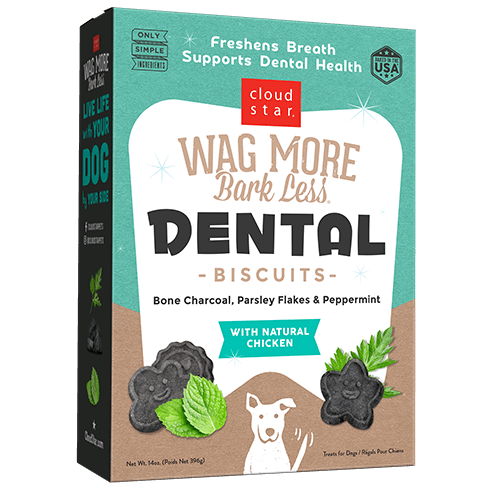 Cloud Star Wag More Bark Less Dental Biscuit Treat for Dogs