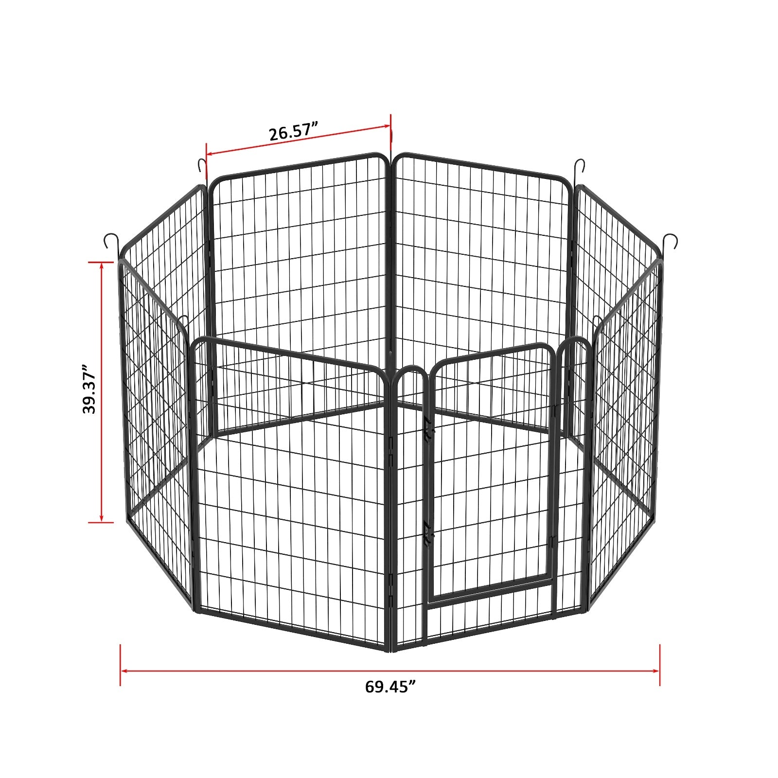 8 panel metal dog playpen