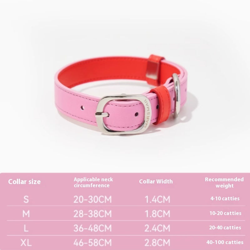 Buy colorful leather pet collar