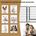 8 panel metal dog playpen