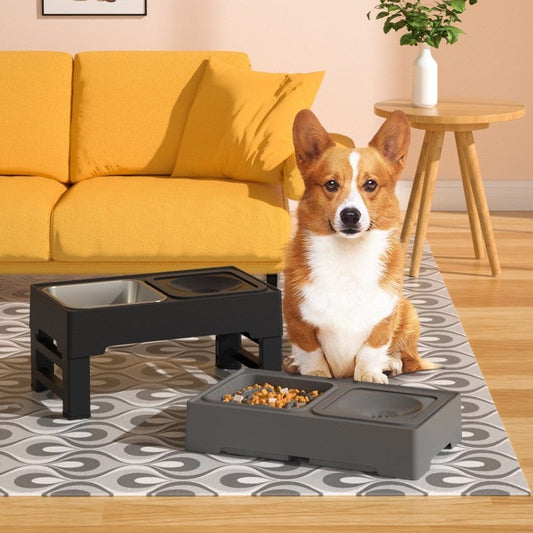 adjustable dog feeder