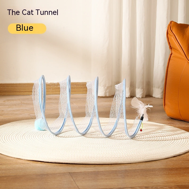 Foldable Cat Play Tunnel – Portable Fun for Your Feline Friend