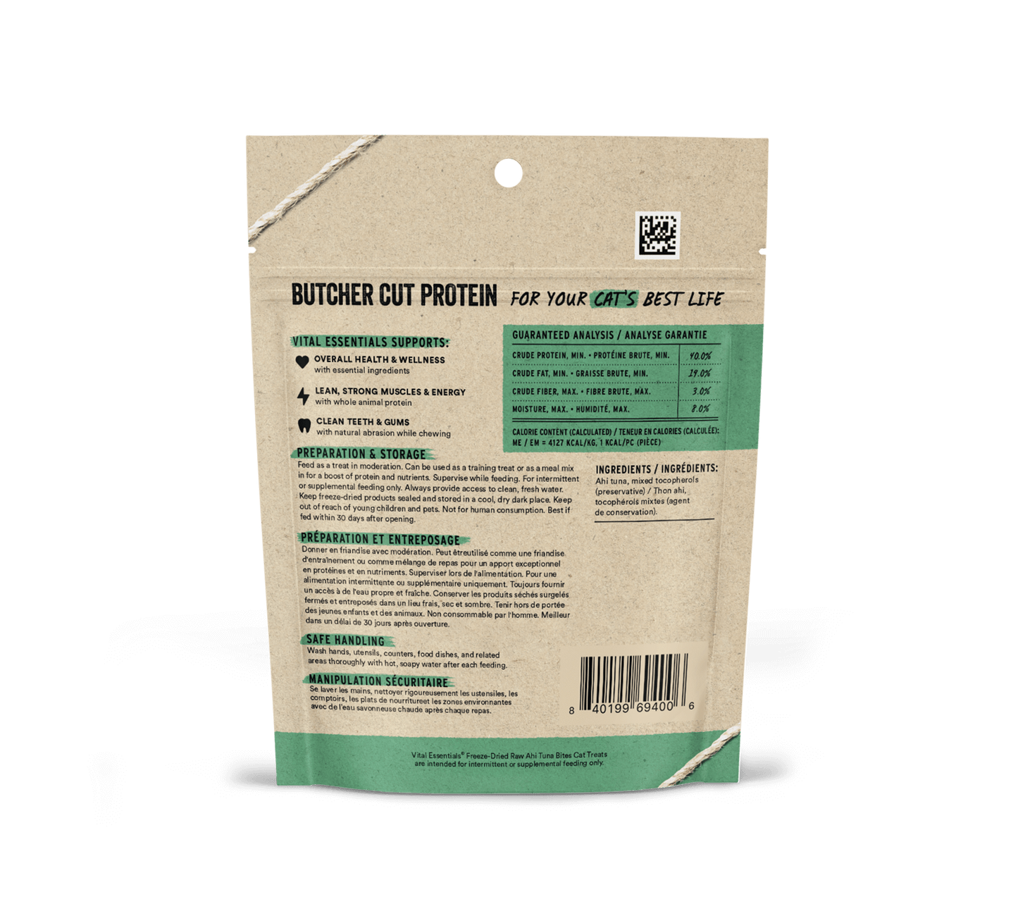 Vital Essentials Freeze-Dried Ahi Tuna Bites Cat Treats