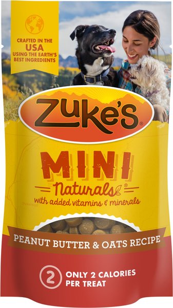 Zuke's Mini Naturals Peanut Butter & Oats Dog Treats