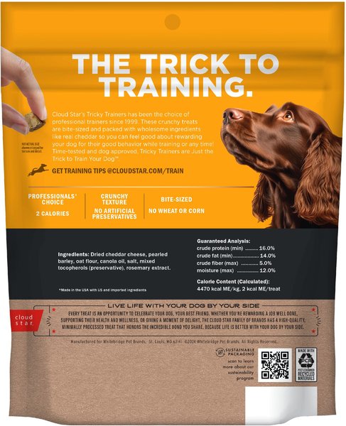 Cloud Star Tricky Trainers Crunchy with Cheddar Dog Treats