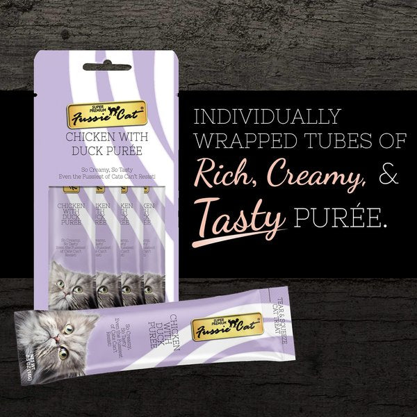 Fussie Cat Chicken with Duck Puree Lickable Cat Treats