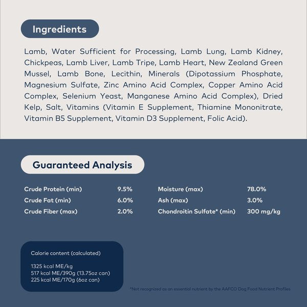 ZIWI Peak Grain Free Lamb Recipe Canned Dog Food