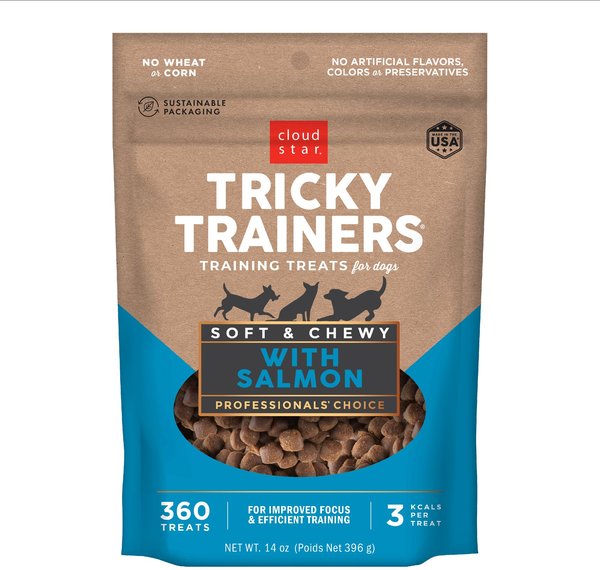 Cloud Star Tricky Trainers Soft & Chewy with Salmon Dog Treats