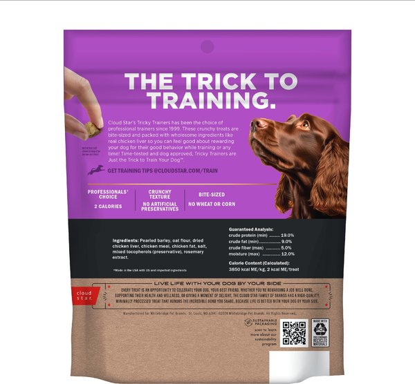 Cloud Star Tricky Trainers Crunchy with Chicken Liver Dog Treats