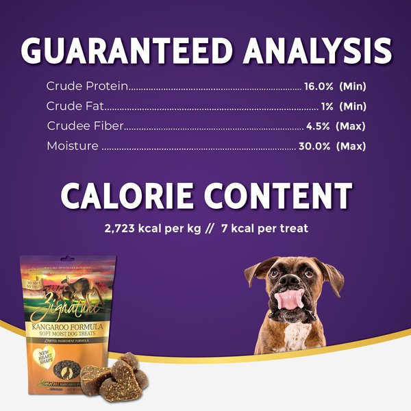 Zignature Kangaroo Flavored Soft Dog Treats