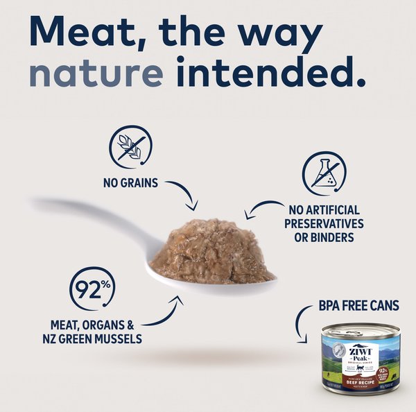 ZIWI Peak Grain Free Beef Recipe Canned Cat Food