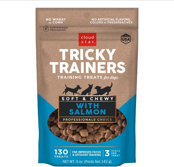 Cloud Star Tricky Trainers Soft & Chewy with Salmon Dog Treats
