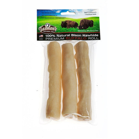 Tasman's Natural Pet Bison Rawhide Roll